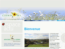 Tablet Screenshot of cizeron-bio.fr